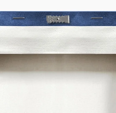 Hanging hardware: sawtooth installed