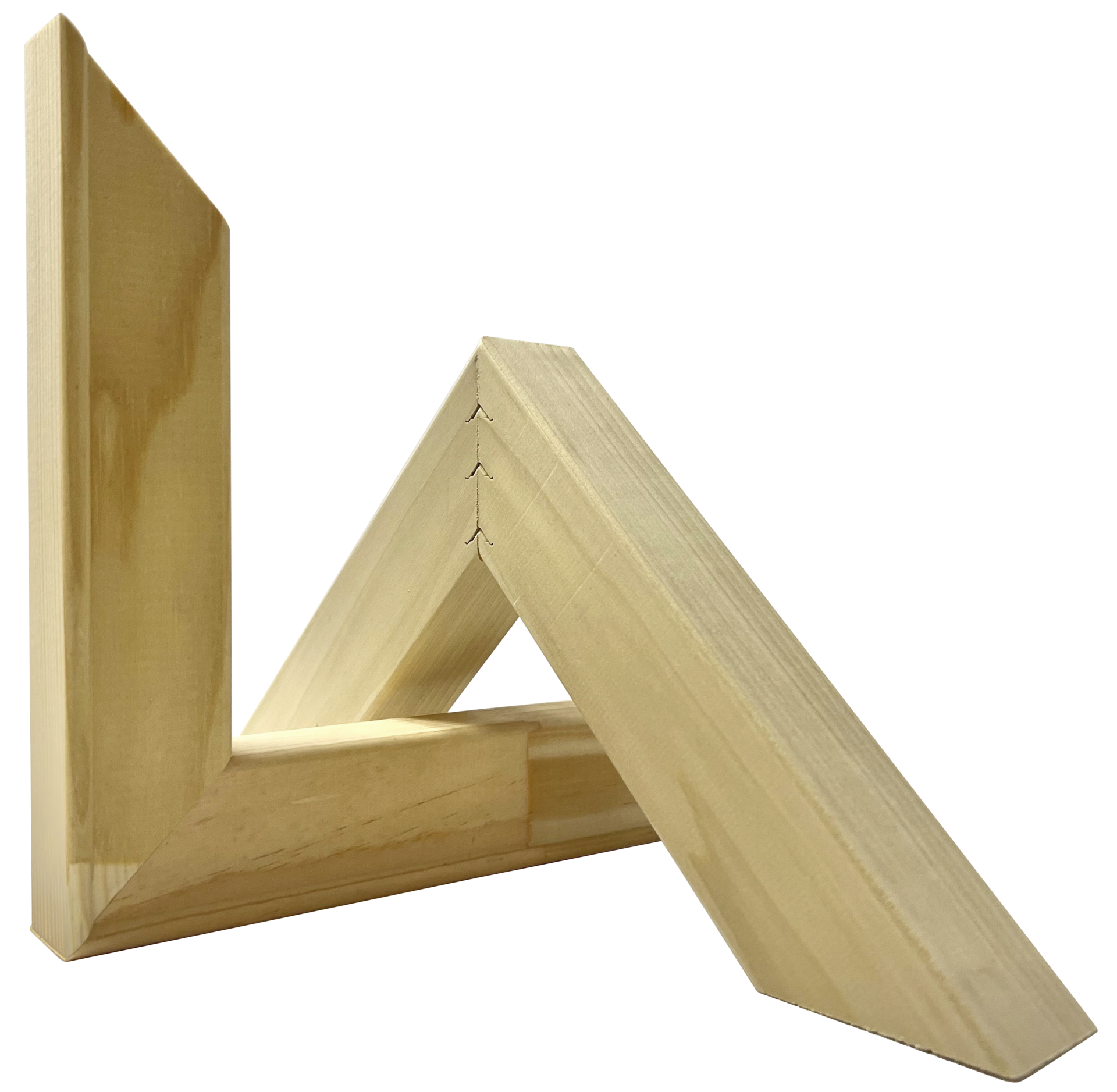 Solid wood stretcher bars