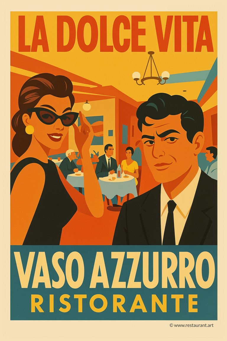 Vaso Azzurro, Dolce Vita style